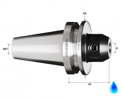 BT50 40.0mm End Mill/Weldon Holder, 160mm GL, Form AD (Standard Accuracy)