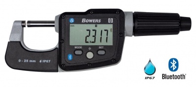 0.0mm - 25.0mm (0.001mm Resolution), Metric Digital External Micrometer  DM025 Bowers