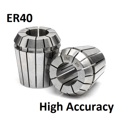 10.0mm - 9.0mm ER40 High Accuracy Collets (5 micron)