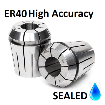 10.0mm ER40 SEALED High Accuracy Collets (5 micron)