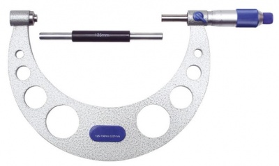 100.0mm - 125.0mm (0.01mm Resolution), Metric Large External Micrometer  MW210-01 Moore & Wright