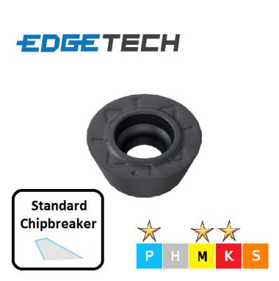 RDMT 1204MO ET602 Carbide 0 Profile Milling Inserts Edgetech