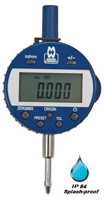 0 - 50mm Travel (0.001mm/0.00005'' Resolution), Digital Indicator (Plunger)  MW430-03DABS Moore & Wright