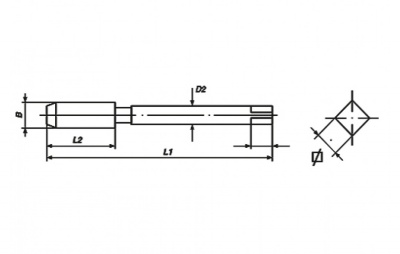 M14 x 1.25 Metric Fine Spiral Flute Wire Thread Insert Machine Tap