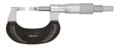 0'' - 1'' (0.0001'' Resolution), Imperial Analogue External Blade Micrometer  122-125-10 Mitutoyo