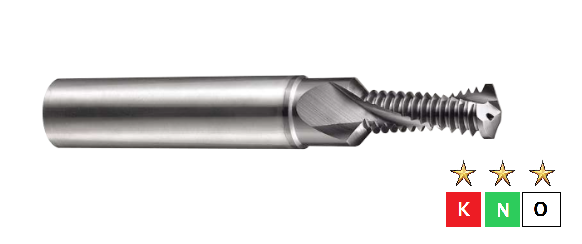 M10 x 1.5 Metric Through Coolant Drill and Chamfer Carbide Thread Mill