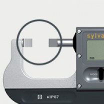 0.0mm - 25.0mm (0.001mm Resolution), IP67 Coolant Proof, Digimatic, Metric, External Blade Micrometer, (Blade Anvil), S_Mike PRO Blade  30-803-0302 Sylvac