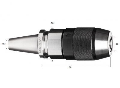 BT30 1-13mm Keyless Drill Chuck (Standard Accuracy)