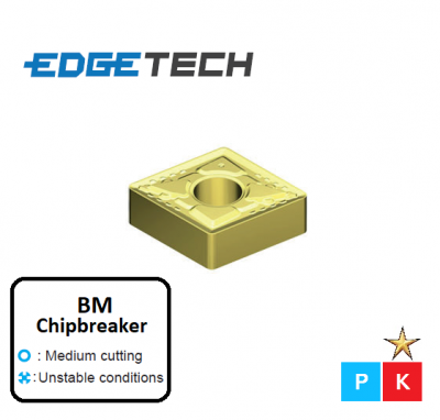 CNMG 120408-BM ET1001 Carbide Medium Cutting Inserts Edgetech
