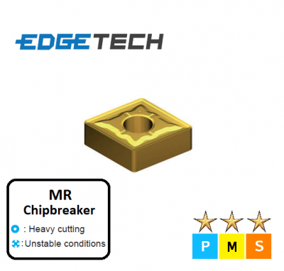 CNMG 120408-MR ET33C Carbide Roughing Inserts Edgetech