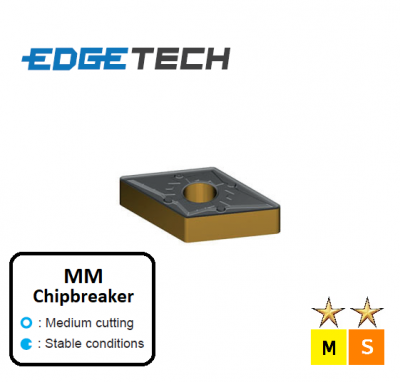 DNMG 150408-MM ET21P Carbide Medium Cutting Inserts Edgetech