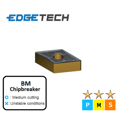 DNMG 150608-BM ET33C Carbide Medium Cutting Inserts Edgetech