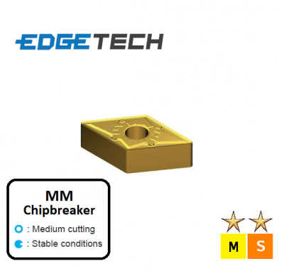 DNMG 150608-MM ET23P Carbide Medium Cutting Inserts Edgetech
