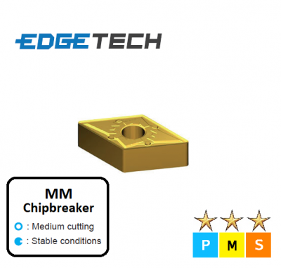 DNMG 150608-MM ET33C Carbide Medium Cutting Inserts Edgetech
