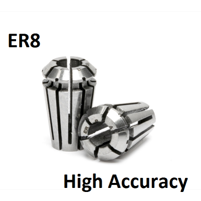 1.0mm - 0.5mm ER8 High Accuracy Collets (5 micron)