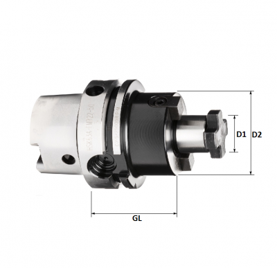 HSK63A 16mm Face Mill Holder, 50mm GL, (High Accuracy)