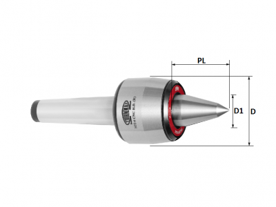 4 MTS Heavy Duty, Extended Point Live Centre