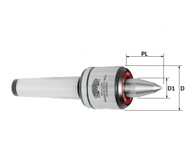 2 MTS Medium Duty, Extended Point Live Centre Small Casing