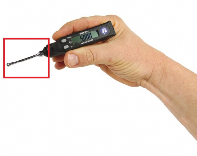 1.50mm - 1.90mm Metric MG MicroGauge Push-in Style Digital Bore Gauge Head and Ring (Display not Included) by Bowers