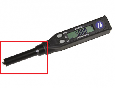 1.50mm - 2.45mm MG MicroGauge Push-in Style Digital Bore Gauge DEPTH STOP by Bowers