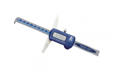 0.0mm - 150.0mm (0.01mm Resolution) Digital Depth Gauge Caliper (With Hook) – MW170-15DH Moore & Wright