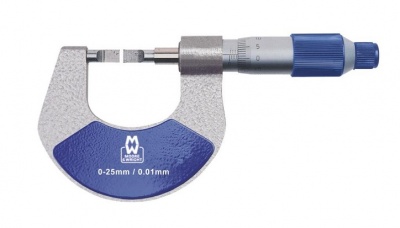0.0mm - 25.0mm (0.01mm Resolution), Metric Blade Micrometer  MW275-01 Moore & Wright