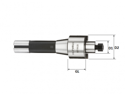 R8 16mm Spigot Face Mill Holder (Standard Accuracy)