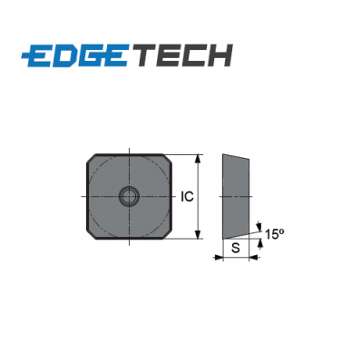 SDKN 1203AFTN ET602 Carbide Milling Inserts Edgetech