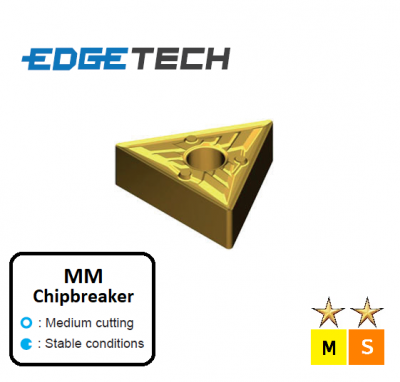 TNMG 160408-MM ET21P Carbide Medium Cutting Inserts Edgetech