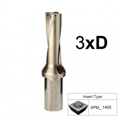 49mm 3xD (40mm Shank) Indexable U Drill SPM_1405