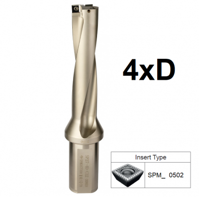 13mm 4xD (20mm Shank) Indexable U Drill SPM_0502