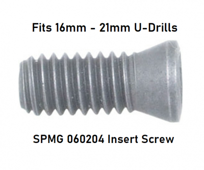 M2.2 x 5.5 Spare Insert Screw for our 16mm -21mm Indexable U Drills (SPM_060204 Insert)