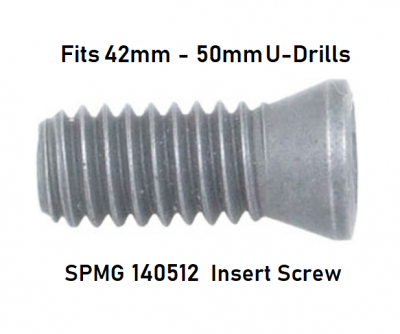 M5 x 11.0 Spare Insert Screw for our 42mm - 50mm Indexable U Drills (SPM_140512 Insert)