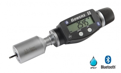 2.5mm - 3.0mm Metric XTD Mechanical Digital Bore Gauge (Bluetooth) and Ring by Bowers