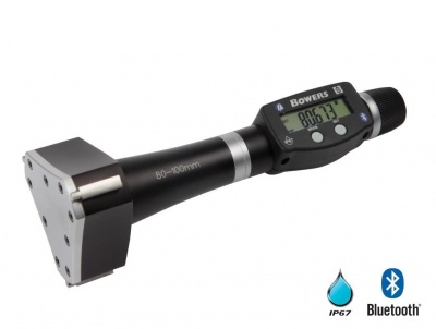 80.0mm - 100.0mm Metric XTD Mechanical Digital Bore Gauge (Bluetooth) and Ring by Bowers