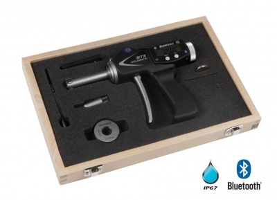 10.0mm - 12.5mm Metric XTH Digital Pistol Grip Bore Gauge (Bluetooth) and Ring by Bowers