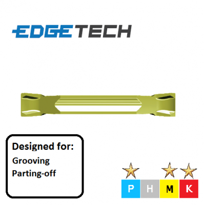 TDN2002 ET602 Carbide Grooving/Parting Inserts Edgetech