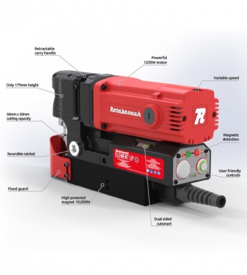 Element 50 Low Profile 110Volt Rotabroach Magnetic Drill