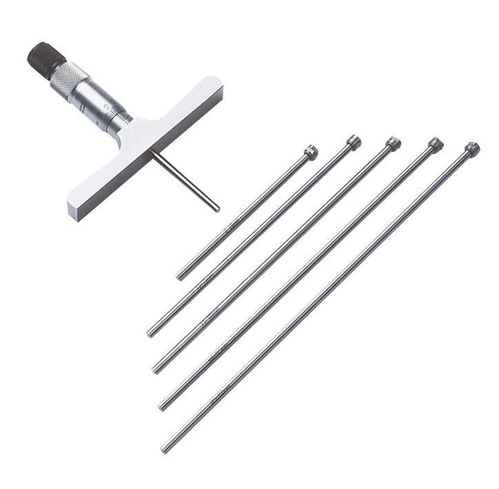0.0mm 75.0mm (0.01mm Resolution), Metric Traditional Depth Gauge