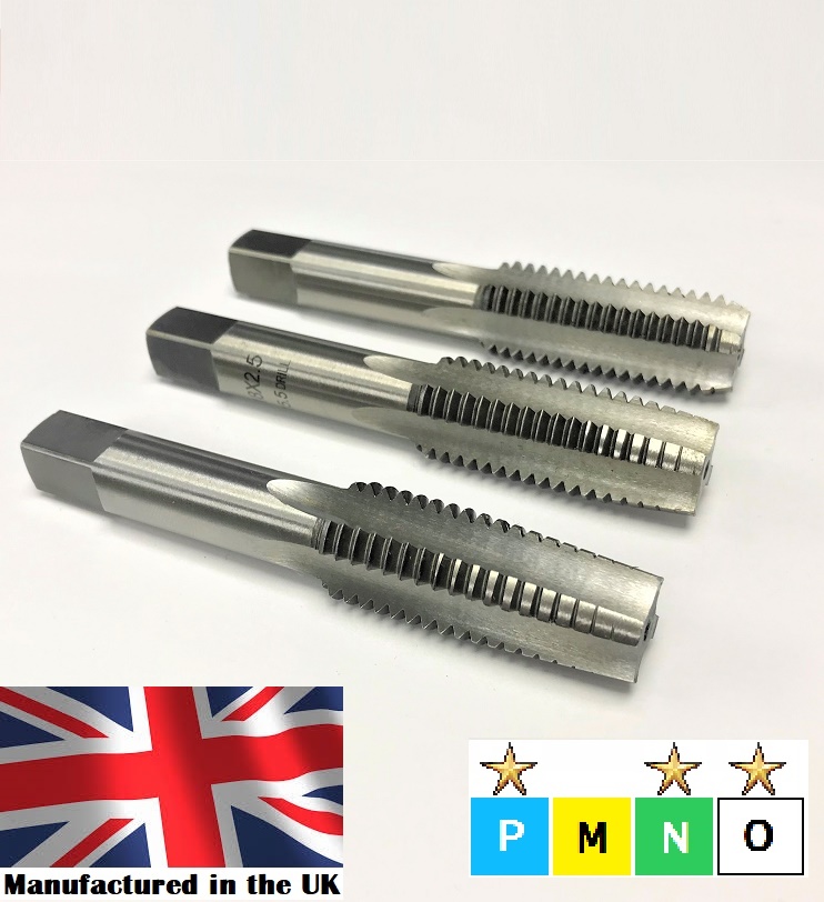 1.1/2 x 6 BSW Set of Hand Taps Carbon Steel