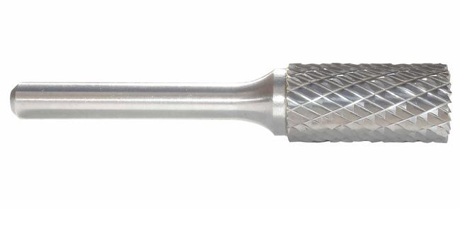 Diameter 6 Inch 12.7 mm 1/4 Inch 6.35 mm Long Shank 152 mm Head Cylinder End Cut 1/2 Inch TEMO SB-5L6 Double Cut Carbide Rotary Burr File 