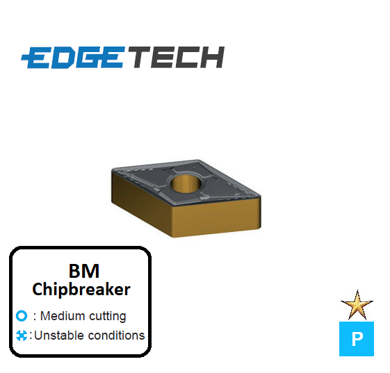 DNMG 150608-BM ET32C Carbide Medium Cutting Inserts Edgetech