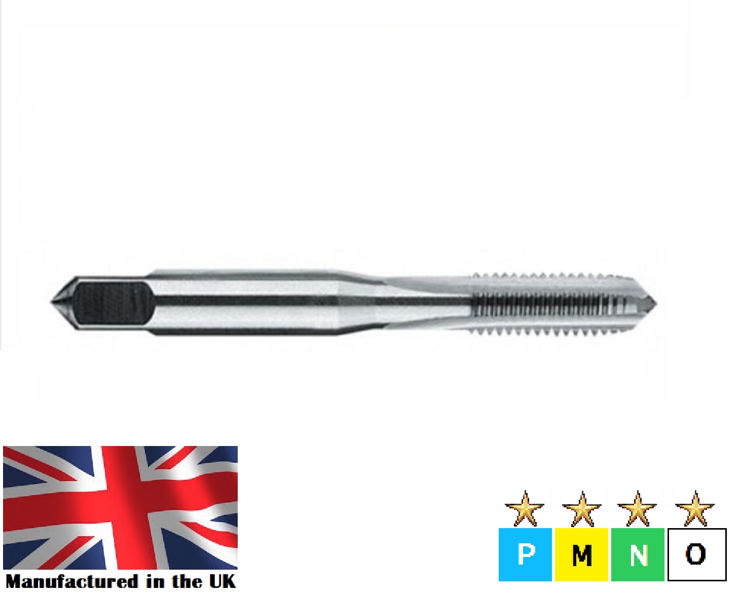 M5 x 0.8 Metric Coarse No.2 Second Hand Tap HSS engineeringsupplies.co.uk