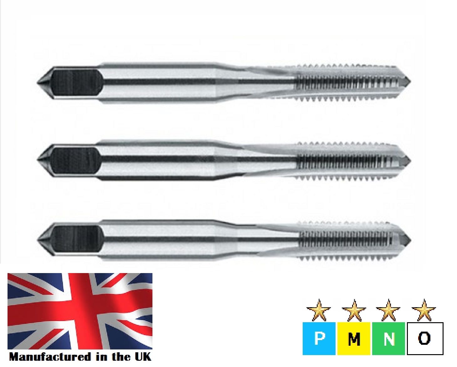 M5 x 0.5 Metric Fine Set of Hand Tap HSS