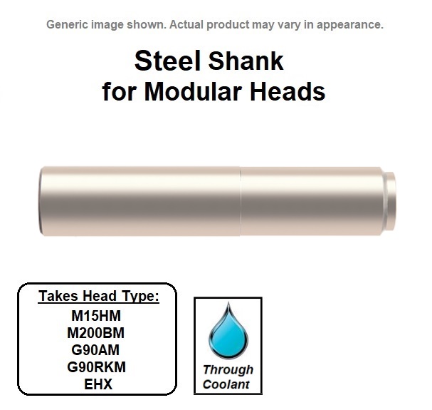 12mm Dia. Head (M6 Internal Thread) Straight Neck, Steel Shank for ...