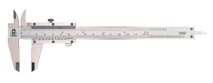 0.0mm - 300.0mm (0.05mm Resolution) Analogue Workshop Vernier Caliper  MW100-30B Moore & Wright