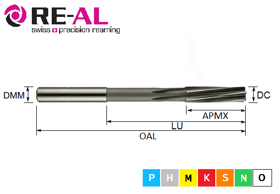 Straight Flute High-Speed Steel Reamer - RR62906 6 Flutes 1.7500 Flute Length .3700 Straight Shank 7.0000 OAL.3105 Shank Dia RedLine Tools Straight Flute High-Speed Steel Reamer - RR62906 6 Flutes 1.7500 Flute Length .3700 Straight Shank 7.0000 OAL.3105 Shank Dia RedLine Tools