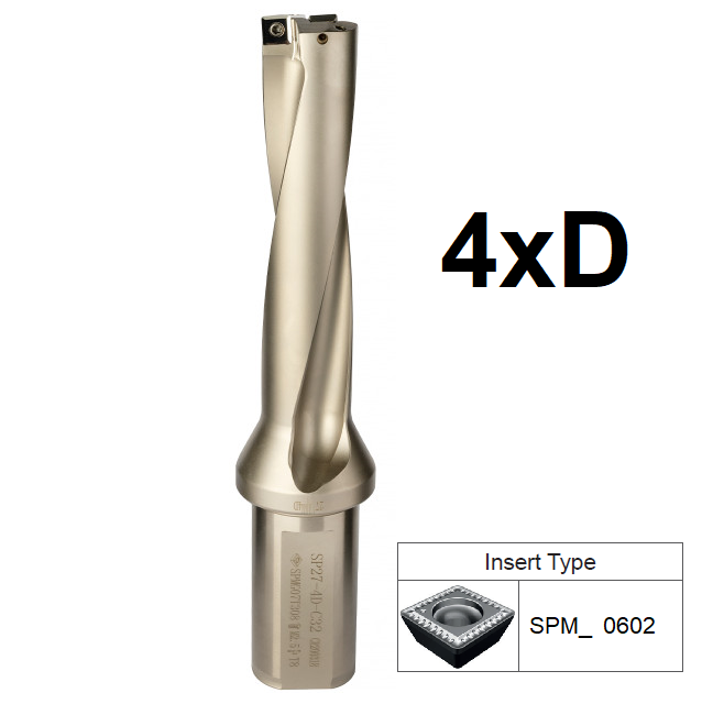 16mm 4xD (25mm Shank) Indexable U Drill SPM_0602 engineeringsupplies