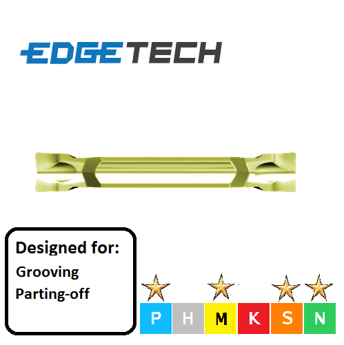 TDP3002 ET602 Carbide Grooving/Parting Inserts Edgetech