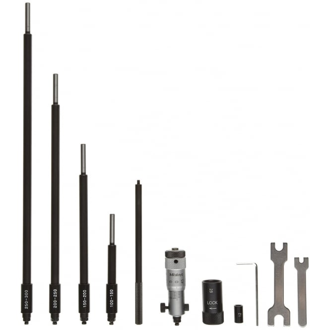 Different Micrometer Rods Types 50.0mm - 300.0mm (0.01mm Resolution), Metric Interchangeable Rod ...